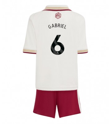 Arsenal Gabriel Magalhaes #6 Tredjetrøje Børn 2025-26 Kortærmet (+ Korte bukser)